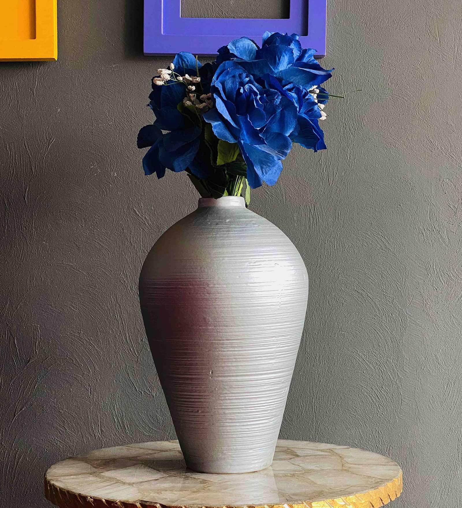 Nordic Grey Colour Ceramic Table Vase