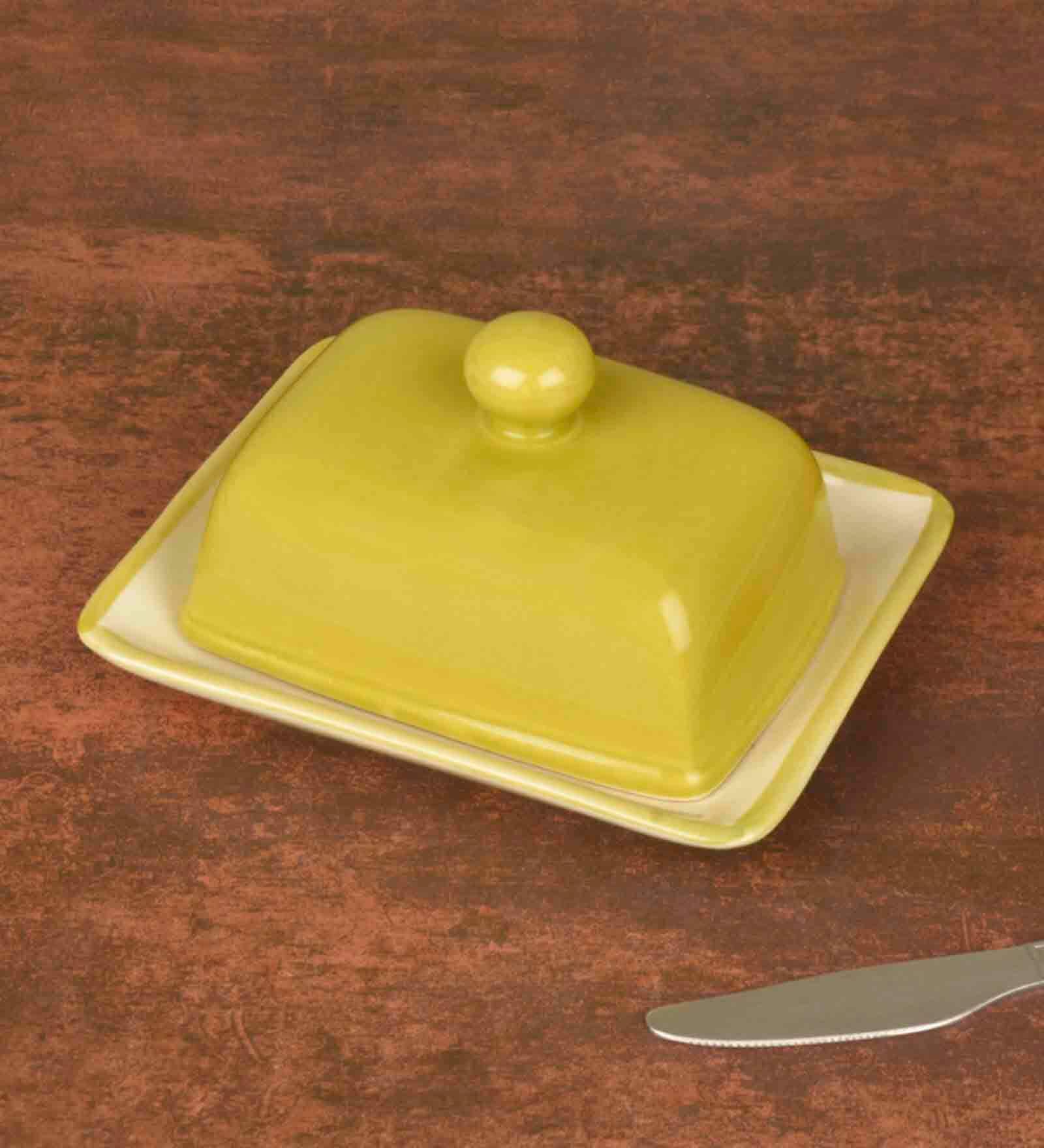 Buy Not Defined Glazed Butter Dish With Lid By StyleMyWay at 21 OFF by