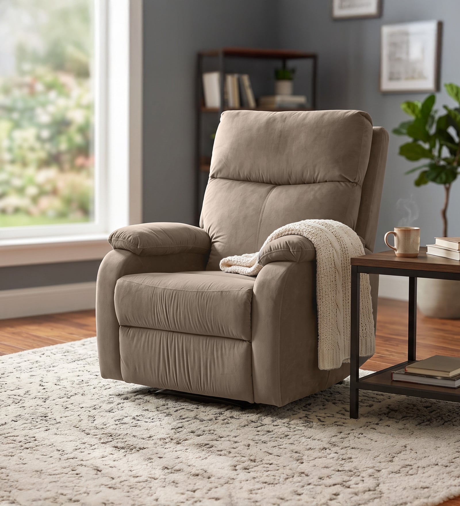 Nova 1 Seater Recliner In Grey Colour