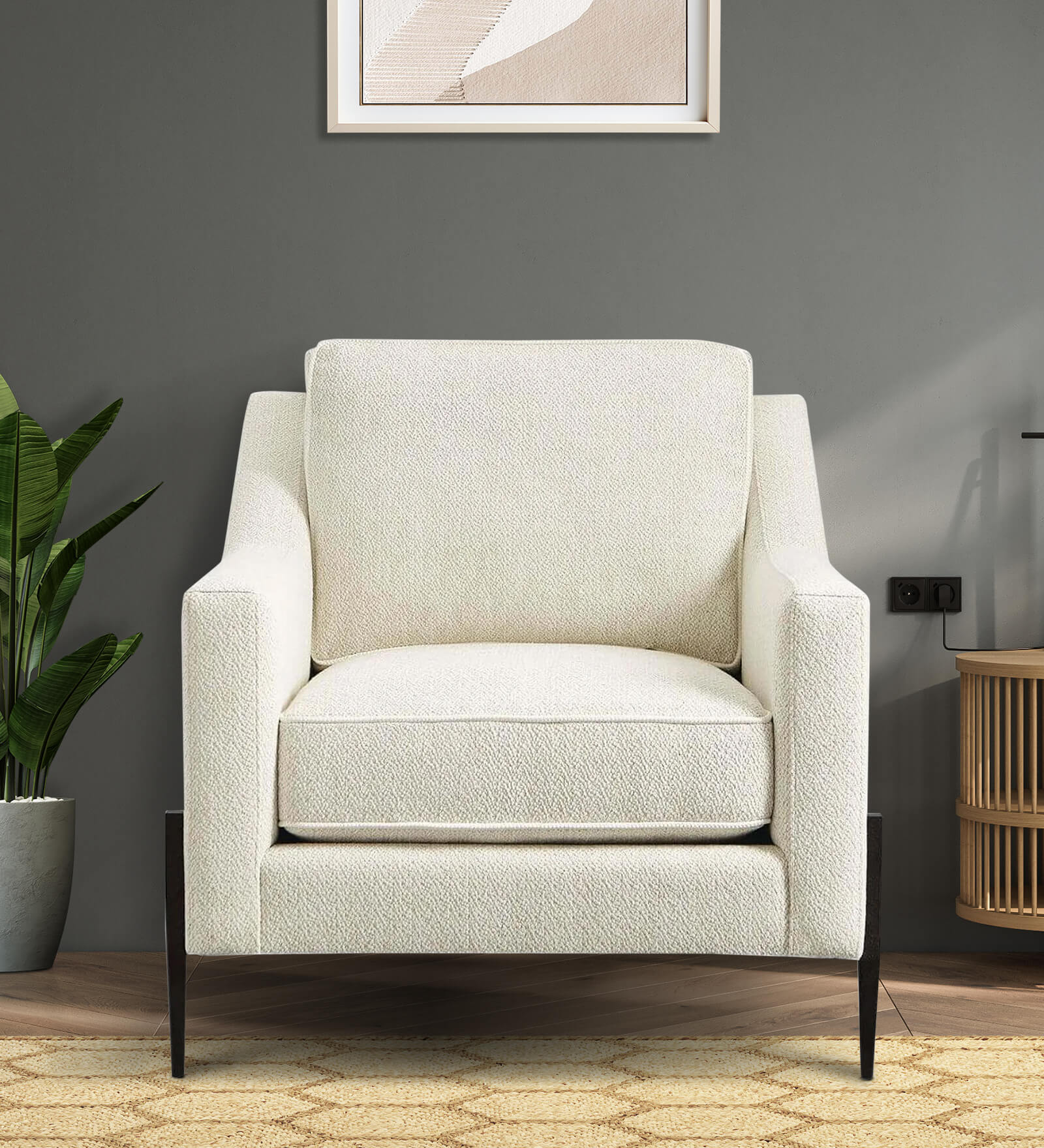 Nova 1 Seater Sofa in Beige Colour