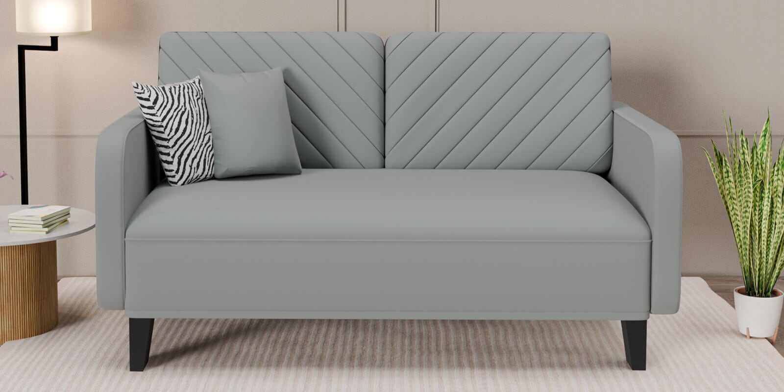 Noble 2 seater sofa in Light Grey  colour