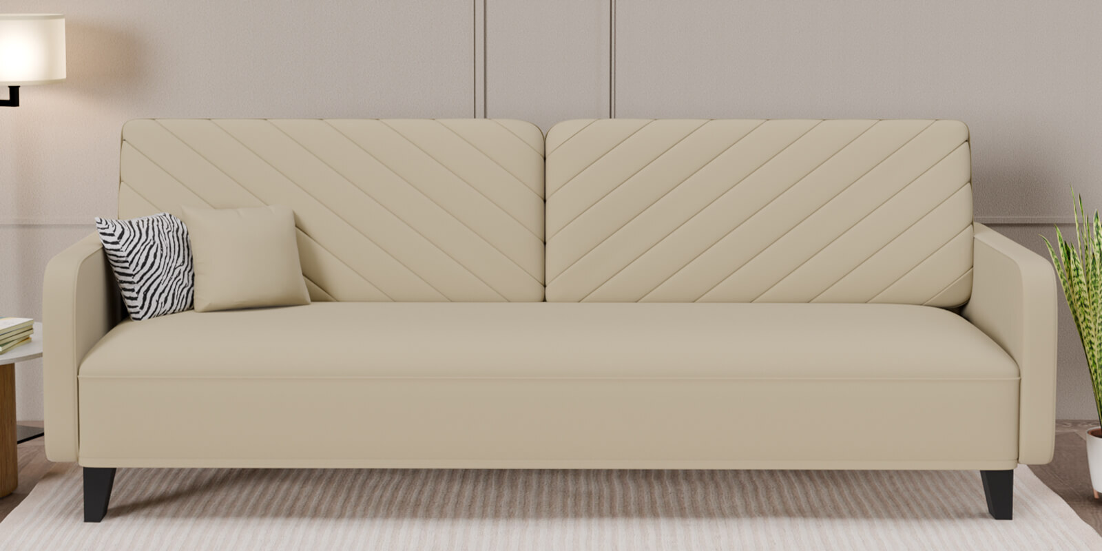 Noble 3 seater sofa in Beige colour