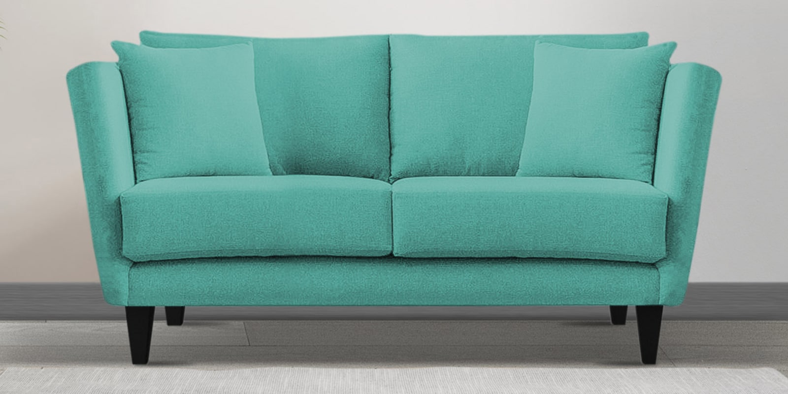 Norway Velvet 2 Seater Sofa in Barmuda Aqua Colour