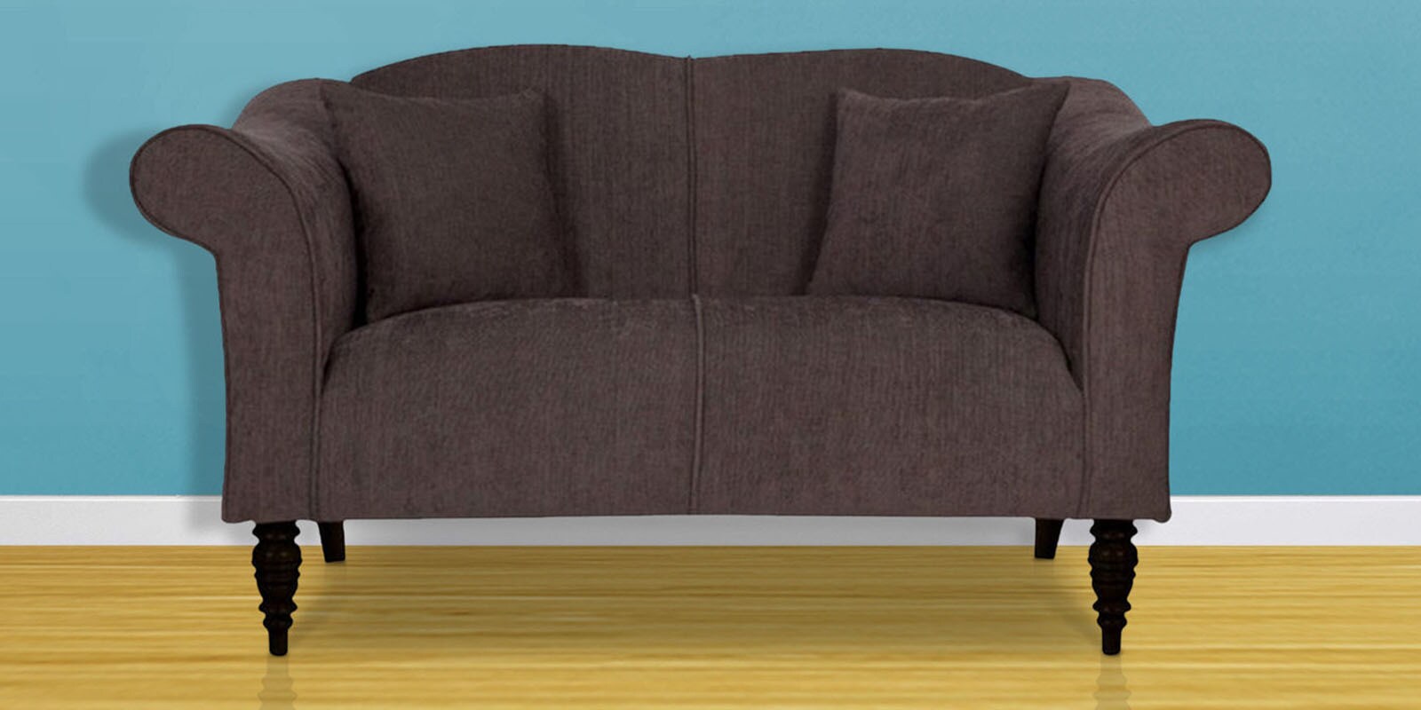 Buy Nottingham Heaven Two Seater Sofa in Slate Colour by Urban Living