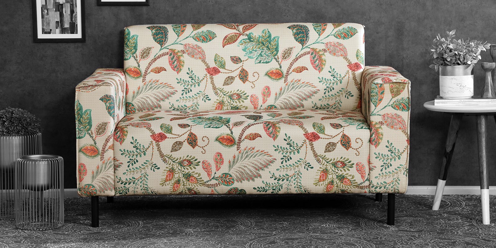 Nova Fabric 2 Seater Sofa in in Multicolour Print