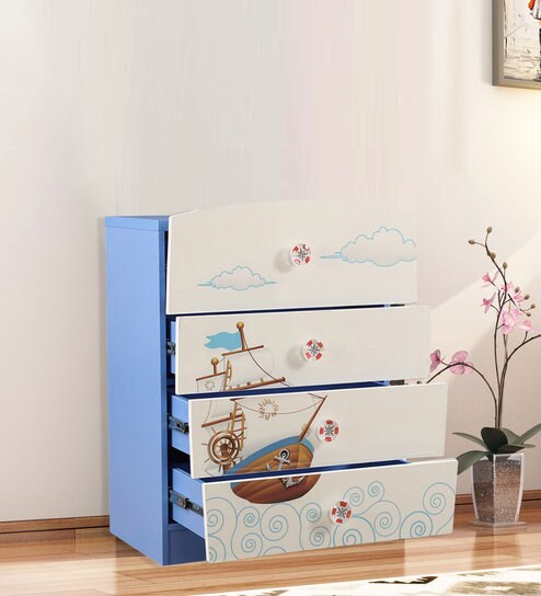 Buy Noah Chest Of Drawer In White Color By Hometown Online Kids