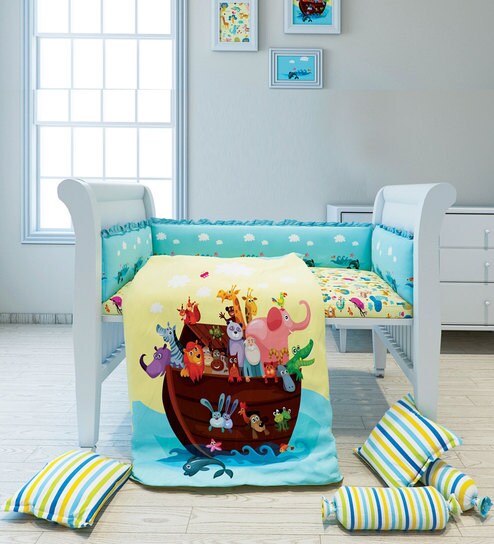 Buy Fancy Fluff Noah S Ark 6 Piece Premium Baby Crib Set Online