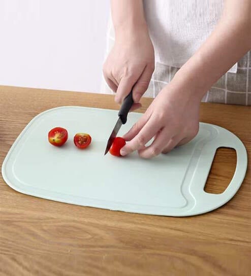 Non-Slip Dishwasher Safe Plastic Chopping Board (Assorted)