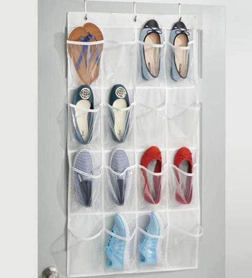 Buy Non Woven White Shoe Organiser By Interdesign Online Shoe