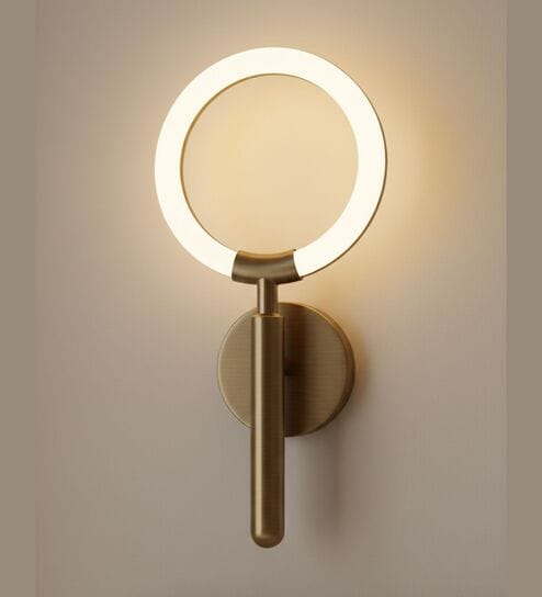 Nordic Ring LED Wall Lamp   Minimalist Torch Design