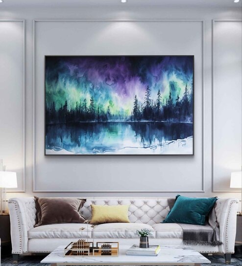 Northern Lights 20inx28in Gallery Wrap Canvas Painting