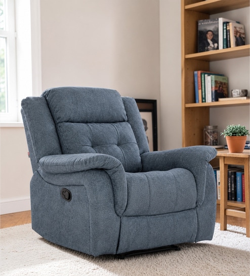 Norton  1 Seater Manual Recliner in Turquoise Colour