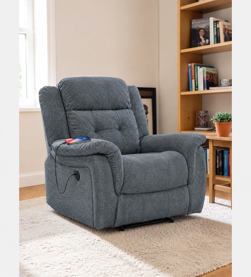 Norton  1 Seater Motorised Recliner in Turquoise Colour With Charging Port