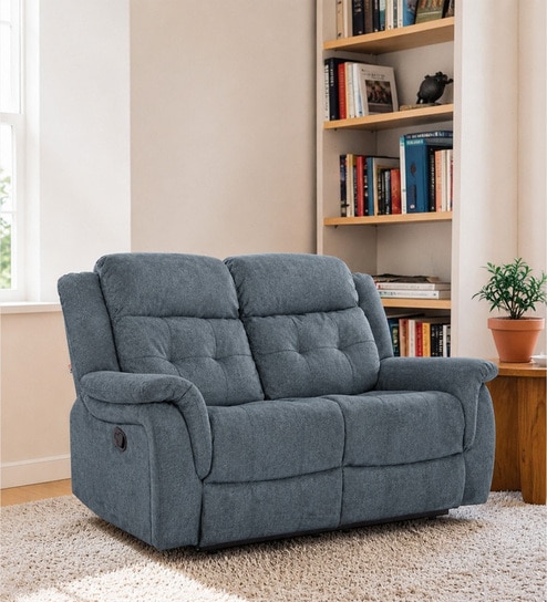 Norton  2 Seater Manual Recliner in Turquoise Colour