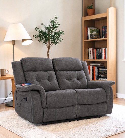 Norton  2 Seater Motorised Recliner in Grey Colour With Charging Port