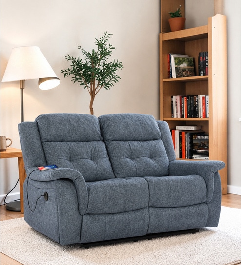Norton  2 Seater Motorised Recliner in Turquoise Colour With Charging Port