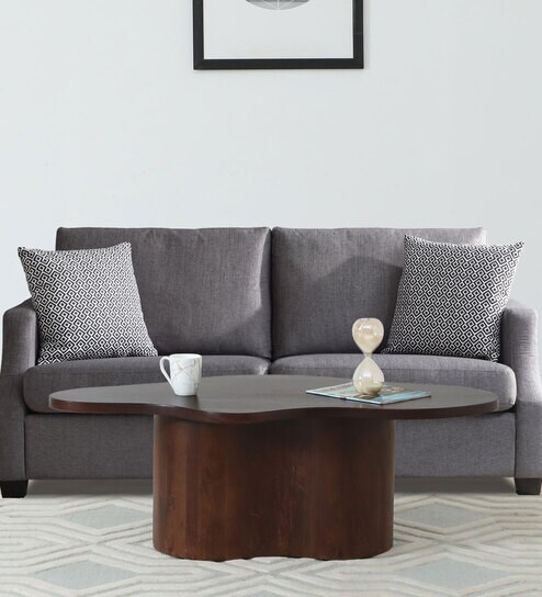 Nortorf Solid Wood Coffee Table In Scratch Resistant Tubbaq Finish