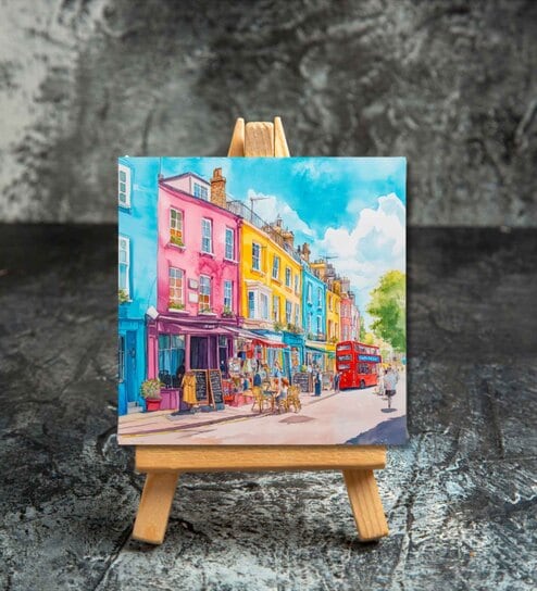 Notting Hill Scene Mini Canvas Frame