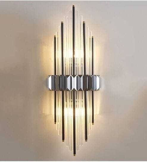 Nova Luxe Crystal Wall Light   Modern Art Deco Design