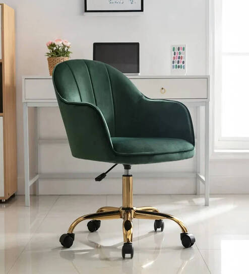 Novas Guest Chair In Green Velvet  Finish