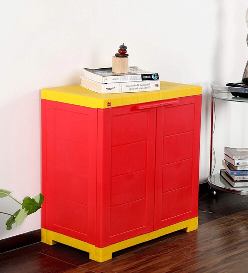 Buy Novelty Cabinet In Red Yellow Colour By Cello Online