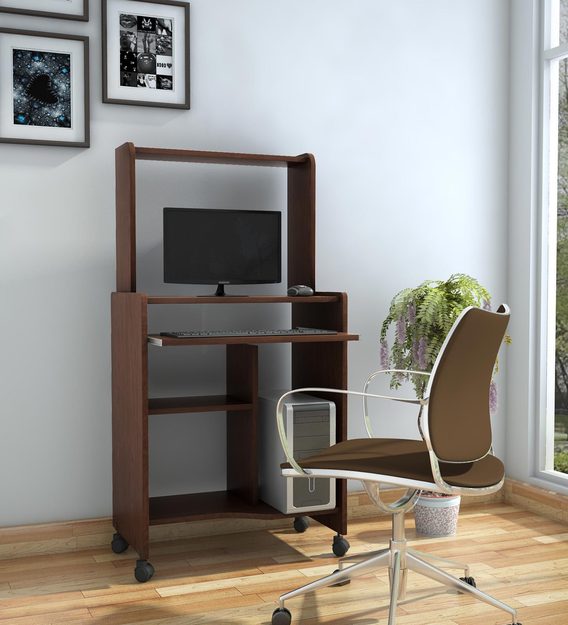 Buy Nork Computer Table In Cappucino Colour By Home Online Computer Tables Tables Furniture Pepperfry Product