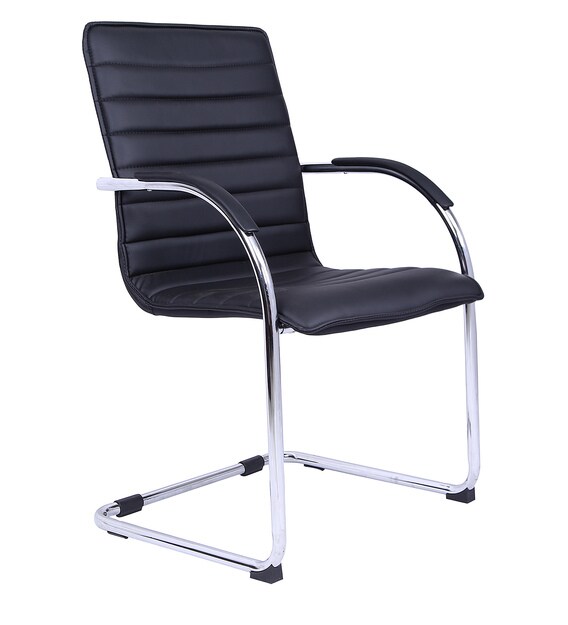 Buy Novelty Cantilever Office Chair in Black by VOF Online Cantilever