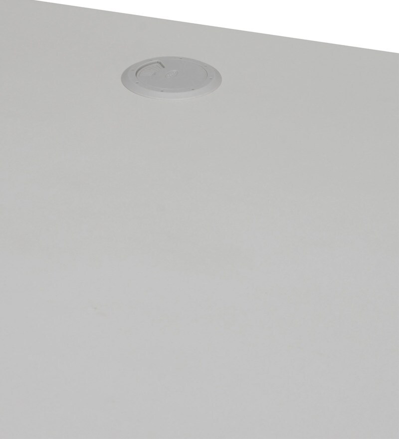 Buy Noah Office Table in Grey Finish By Nilkamal Online Work Stations