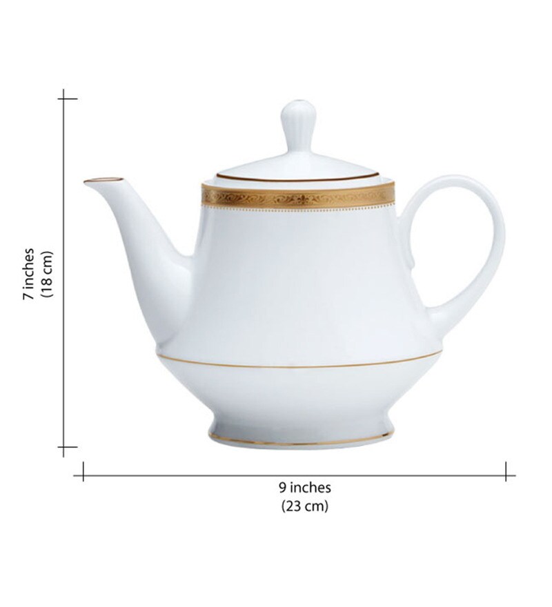 Buy Noritake Signature Gold Porcelain 17piece Tea Set Online Teapots