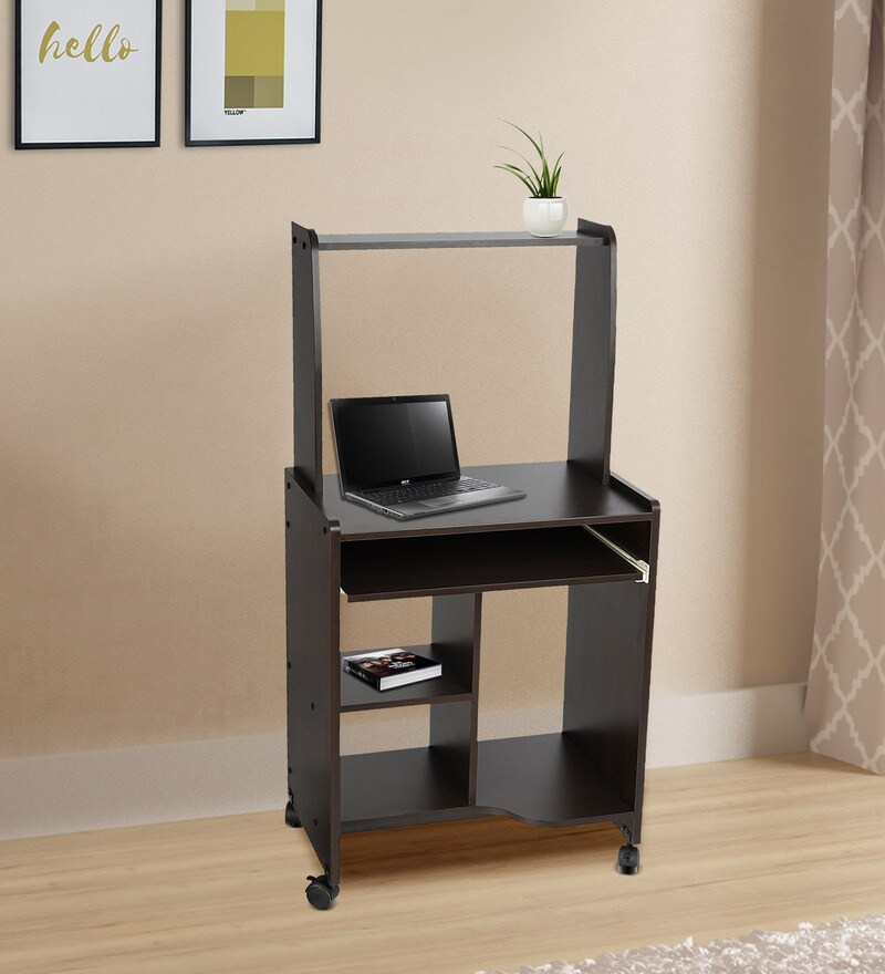 Buy Nork Computer Table in Wenge Finish by @home Online - Computer ...