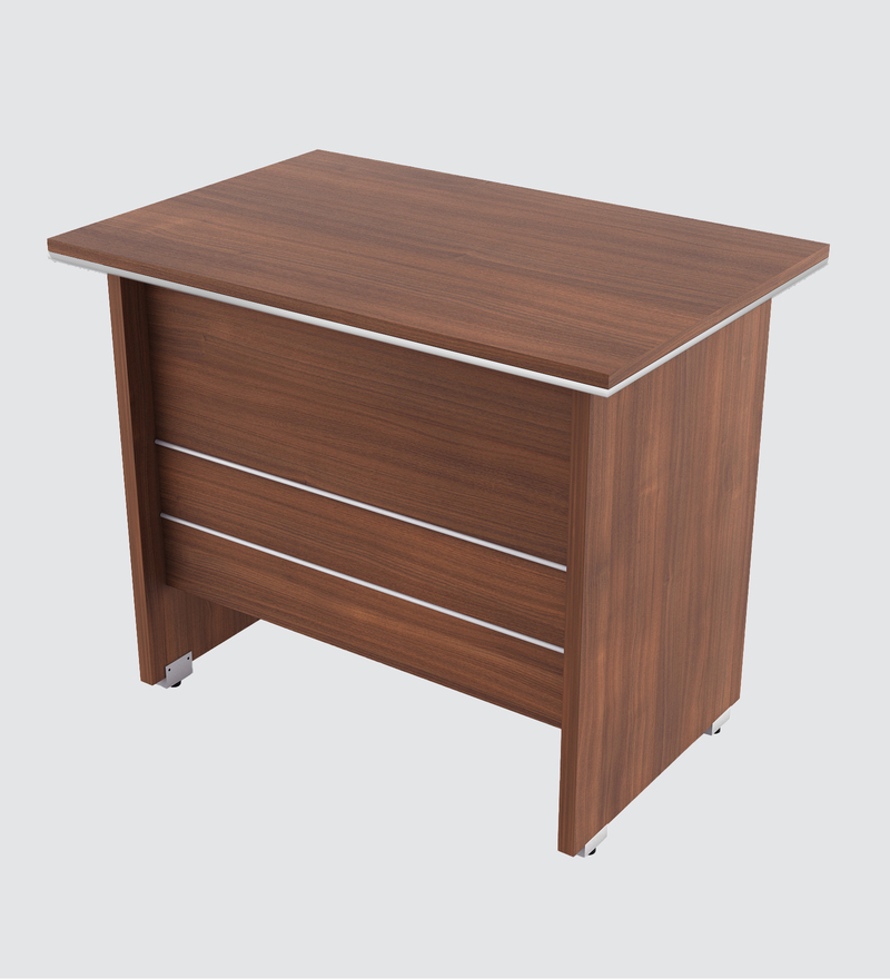 Buy Nova Executive Desk in Walnut Colour by SpaceWood Online