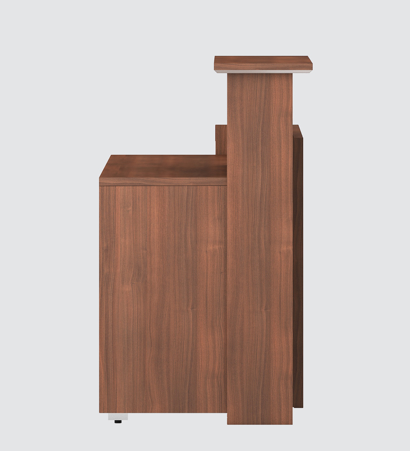 Buy Nova Executive Desk in Textured Walnut Finish by Spacewood Online