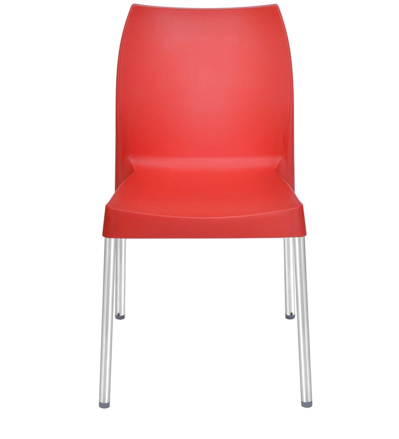 plastic chair red