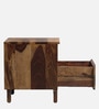 Ally Sheesham Wood Bedside Table in Provincial Teak Finish with Drawer
