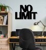 No Limit Black Mild Steel Wall Art