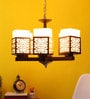 Grazia Black Metal Shaded Chandelier