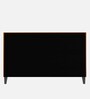 Noa  Upholstered King Size Bed in Orange Colour