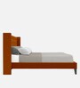 Noa Upholstered Queen Size Bed in Orange Colour