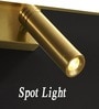 Noah 600mm Mirror Light Gold Body with Spot Warm White LED 16W + 2 3W Bathroom Vanity Wall Light