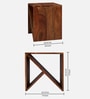 Noah Bedside Table In Natural Teak Finish