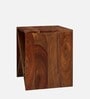 Noah Bedside Table In Natural Teak Finish