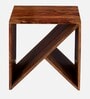 Noah Bedside Table In Natural Teak Finish