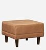 Noah Fabric Ottoman in Smoke Mustard Colour