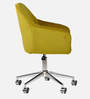 Noah Velvet Guest Chair In Yellow Colour
