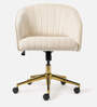 Noah Velvet Guest Chair In Off White Colour