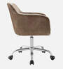 Noah Leatherette Guest Chair In Brown Colour