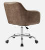 Noah Leatherette Guest Chair In Brown Colour