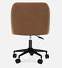 Noah Fabric Guest Chair In Brown Colour