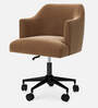 Noah Fabric Guest Chair In Brown Colour