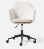 Noah Fabric Guest Chair In Off White Colour